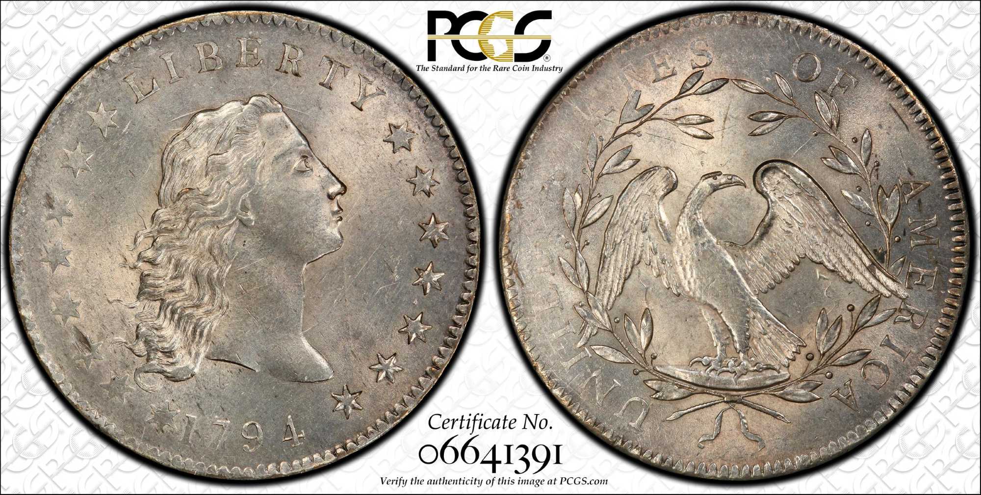1794-Silver-Dollar---The-Boyd-Cardinal-Example-In-MS-63+-Cac/Cmq-For-Sale-Tomorrow